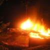 The camp fire